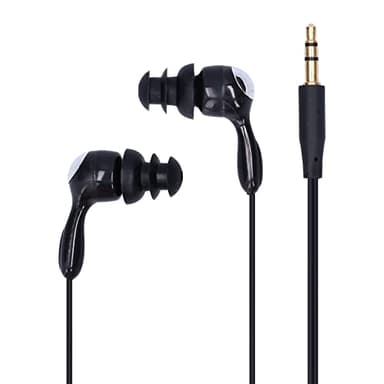Auriculares Impermeables, IP68 Auriculares Impermeables De Línea Corta Auriculares Ergonómicos Impermeables Subacuáticos, para Nadar, Correr, Surfear (Negro)