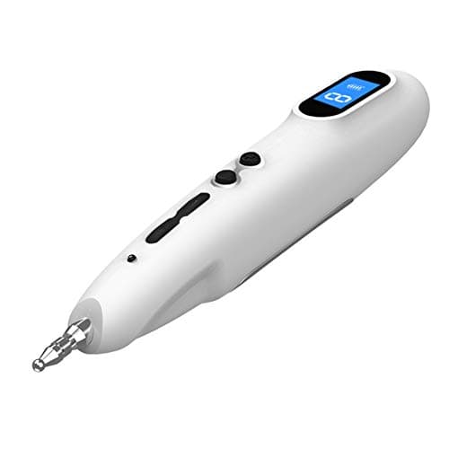 SETSCZY Pluma de acupuntura láser portátil con Pantalla Digital Dispositivo estimulador Muscular de Punto de electroacupuntura Regalos para Padres