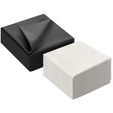 Paños de limpieza de microfibra Paños de limpieza ultra finos 20PCS Paños de limpieza de lentes Reutilizables Limpiador de pantallas de gafas (15 x 18 cm)