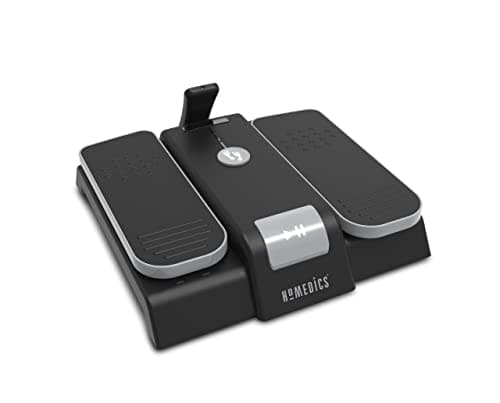 HoMedics Leg Trainer - Entrenador de piernas, promueve la circulación sanguínea y la relajación, movilización suave y movimiento articular con mando a distancia (negro)