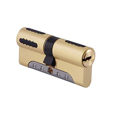 IFAM Cilindro Puerta Exterior WX1000 30x30 Color Latón, Bombin Cerradura Alta Seguridad, Perfil Europeo, Incluye 5 llaves, Protección Antirrotura, Antitaladro, Antibumping