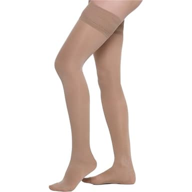 BeOnTop Medias De Compresión Mujer Graduada Autoadhesivas 140 Den - Medias De Compresion 22-23 mmHg, Medias Compresion Mujer, Medias De Compresion Varices, Pantys De Compresión Mujer- Made in Italy