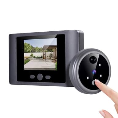 iTenen Mirillas Digitales para Puerta con Pantalla LCD de 2,8 Pulgadas con MicroSD de 32GB, PIR Detección de Movimiento, videoportero inalámbrico Timbre Camara,Visión Nocturna