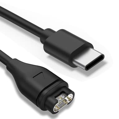 Type C Cargador reloj cable Compatible con Garmin Fenix 7 7x 7 pro, 6 6S 6X Pro, Fenix 5 5S 5X Plus, Forerunner 165 265 965 955 745 45 55 255, Vivoactive 3 4 4S,Venu 2 3 3s,Instinct 2, epix 2 pro