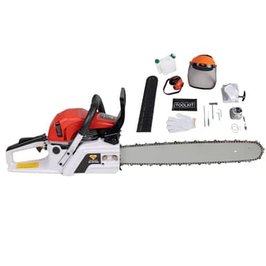 DÜSSELDORF DF78PRO - Motosierra a Gasolina 78CC, Espada 20'' (55 cm) - Easy-Start, Anti-Vibración, Uso Profesional – Ideal para Leña, Ramas y Árboles, con Bolsa de Transporte y Accesorios