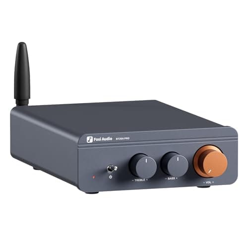 Fosi Audio BT20A Pro Amplificador Hifi, Mini Amplificador 300Wx2 con Bluetooth y Chip TPA3255, Amplificador Clase D Estéreo 2.0 Canales, Ajuste de Graves y Agudos, Amplificador de Potencia Hifi