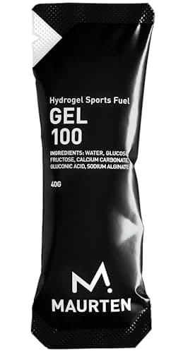 MAURTEN Gel 100 Energy Gel - Pack de 12 unidades de 40g - 25g carbohidratos por gel - Óptima relación peso-energía - Tecnología de hidrogel suave para el estómago, ideal para deportes de resistencia