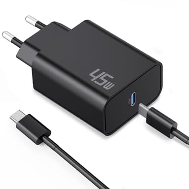 45W Cargador USB C Cable Rápida para Samsung Galaxy S25 S24 S23 S22 S21 Ultra FE 5G S20, A55 A54 A53 A52, Note 20 10, Tab S8 S9, USBC Enchufe Cargador Carga Rápida PD Adaptador con 2M Tipo C Cable