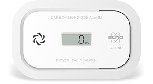 ELRO FC5003 Detector de monóxido de Carbono con Sensor de 10 años | Pantalla LCD y batería de 3 años | Protección fiable y Alarma de CO | Cumple la Norma Europea EN50291