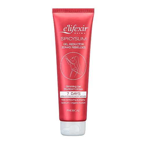 Elifexir Gel Inductor Spicyslim, Crema Reductora Extrema, Óptimo Zonas Rebeldes, Con Mostaza Orgánica y Capsicum Picante, 150ml