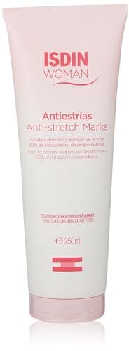 ISDIN Antiestrías Crema Para Prevenir Y Atenuar Las Estrías (embarazadas, deportistas, dietas, adolescentes) - Rosa, 250 ml