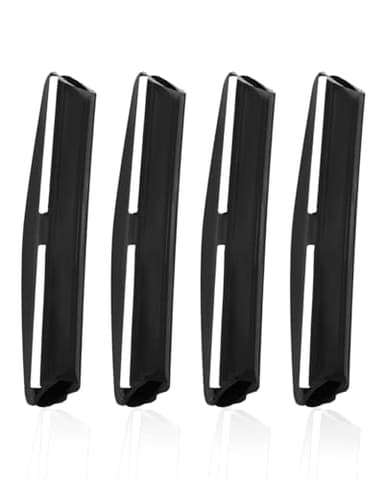 HSIXHAF 4 pcs Juego ayuda de afilado, ayuda para afilar la piedra de afilar, guía profesional afilado cuchillos, afilador de cuchillos para principiantes, soporte de ángulo para afilar, negro, 10cm