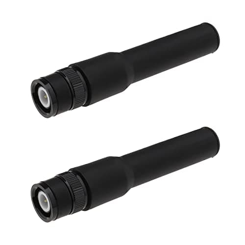 Be In Your Mind 2 Piezas Antenas Walkie Talkie Compatible con Uniden SR30C Bearcat BC125AT BCD436HP BC75XLT BCD325P2 Radio BNC Macho Antena Suave 20MHz - 1300MHz