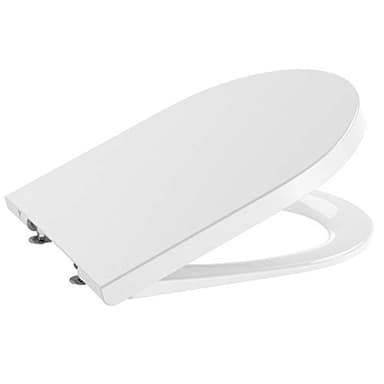 Roca A80152200B Asiento y Tapa Supralit, Colección Inspira Round, Caída Amortiguada, Color Blanco