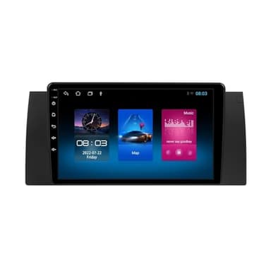 9 Pulgadas Android 13 Radio Coche para BMW X5 E39 E53 1999 2000-2006 con Android Auto/Carplay GPS WiFi Bluetooth Radio FM Pantalla Dividida USB SWC GPS Coche Navegador(2+32G)