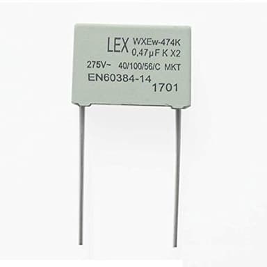 Condensador antiinterferencias contra ledes intermitentes 0,22 µF 275 V/AC X2