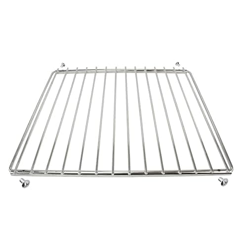 CABLEPELADO Bandeja rejilla extensible para horno universal | Parrilla Rejilla para Horno ajustable | Extensible (ancho) de 350 a 560 mm | Fondo (parte fija): 318mm | Universal | Con tornillos