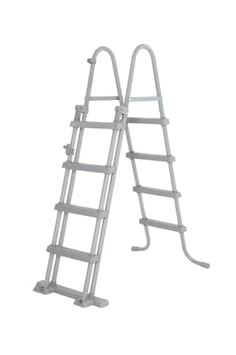 Bestway Escalera para Piscina, de 48'/1,22 m abatible y con Seguro