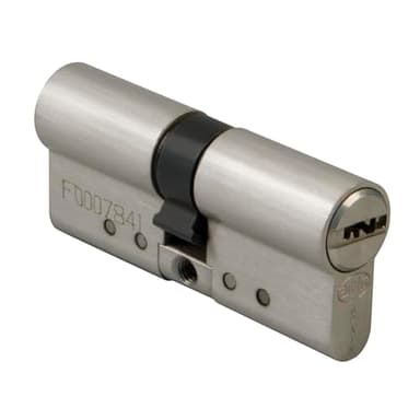 Amig - Cilindro de Seguridad Mod. 10010 con Sistema Antibumping| Cerradura para Carpintería Metálica | Bombín de doble embrague |Leva de 13mm | Incluye 5 llaves | Latón | 62 (31-31 mm) | Cromado Mate
