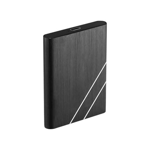 Disco Duro Externo 2To USB Ultrafino Diseño Metálico Portátil para Mac, PC, Laptop, Ordenador, Smart TV,Disco Duro (Negro)