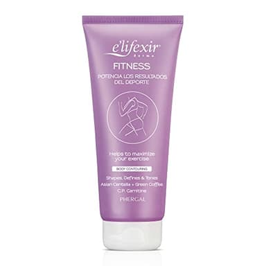 Elifexir Fitness - Gel Remoldeador y Reafirmante Corporal, Estiliza, Tonifica y Reafirma, Especial Brazos, Cartucheras y Rodillas, Potencia Los Resultados Del Deporte, Con Café Verde - 200 ml