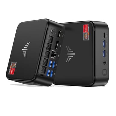 NiPoGi E3B Mini PC, AMD Ryzen 7 5700U 32GB DDR4 512GB M.2 SSD Mini Ordenadores de Sobremesa, Gráficos AMD Radeon/HDMI 2.0+DP+Type-C/WiFi 6/BT 5.2 para Oficina/Casa