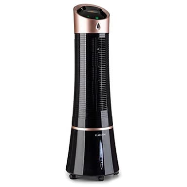 Klarstein Aire Acondicionado Portatil, Pinguino Enfriador Evaporativo 5 en 1 Casa con Humidificador, Ventilador, Ionizador y Modo Noche, Climatizador Portátil 6L, 45W, Aparato Aire Flujo 180m³/h