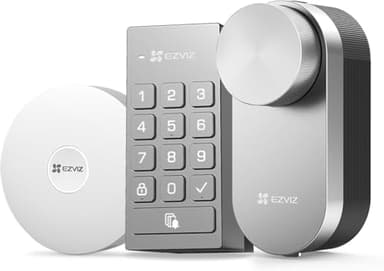 EZVIZ Cerradura Inteligente con WiFi,Cerradura Electrónica Automática con Instalación DIY,Modo Privacidad con Gestión de Usuario Via App,Inspección del Estado de Bloqueo,Bloqueo Automático,DL01 Pro