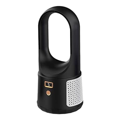 AGONEIR Ventilador portátil sin aspas con 6 velocidades, ventilador de refrigeración recargable de escritorio, ventilador de mesa silencioso para oficina en casa, pequeño ventilador de refrigeración