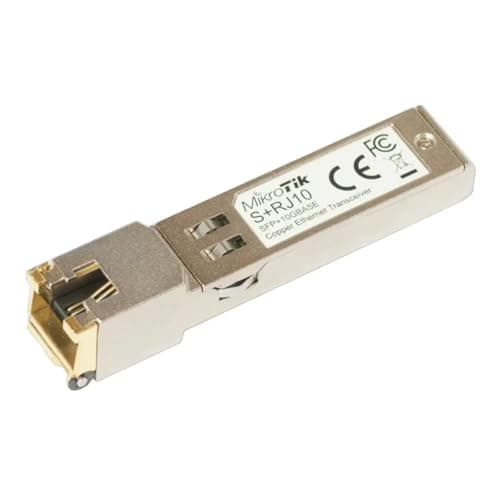 MikroTik - Módulo Transmisor de Red S+RJ10 10000 Mbit/s, SFP+, Metálico, 1 Unidad