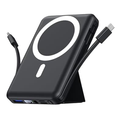 Azmuth para Magsafe Powerbank, 10000mAh 22.5W PD Magnético Bateria Externa Carga Rapida, Inalámbrico Cargador Bateria Portátil Power Bank con Pantalla LED USB-C para iPhone 16/15/14/13/12 Serie