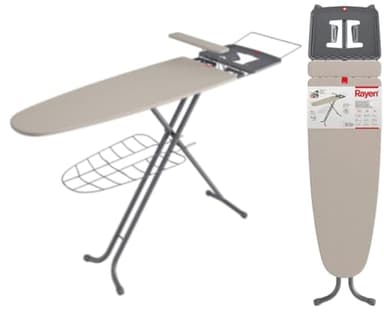 Tabla Premium - Envío 24h - Tabla de Planchar - : 120,5 x 41 cm - Plancha Mangas Integrado - Funda con muletón - Muy Estable - Tabla de planchas con Bandeja para la Ropa