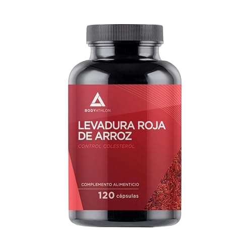 Levadura de Arroz Rojo para el colesterol- Para 120 días- 2,9mg Monacolina K, 20mg Coenzima Q10, Policosanol, Gúgul, Ácido Fólico- Colesterol Sano- Fórmula Triple Acción- Sin Citrinina- 120 Cápsulas