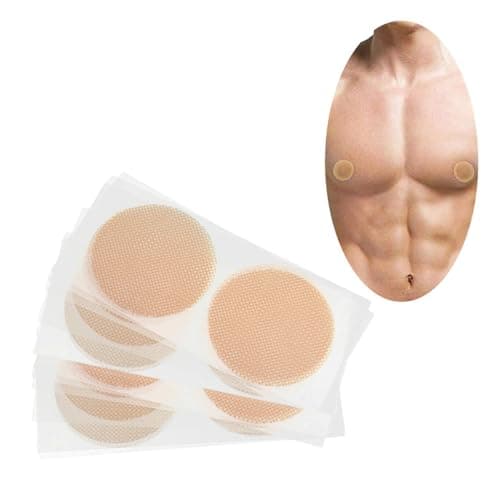 60 Piezas de Cubre pezones para Hombre Tapas de Pezón Desechables Pezoneras Adhesivas Invisibles Hipoalergénica Transpirable para Pezones Cubierta para Pezones Marathon Run Gear