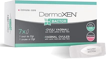 DERMOXEN Bactor Óvulos Vaginales – Tratamiento contra Candida, Vaginosis y Vaginitis | Acción Desinfectante, Fungicida y Calmante | Protección y Equilibrio Íntimo | 7 Óvulos