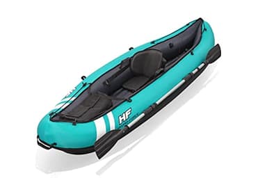 Bestway Sistema de Kayak Hydroforce Ventura, Sistema de Barco Inflable con Bomba de Mano, Paleta y Bolsa de Almacenamiento