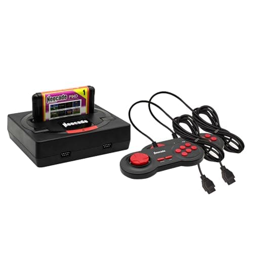 NEOCADE - Consola de juegos para Mega Drive, MD Retro Game Console, con 12 cartuchos Mega Drive y controladores, 18 juegos NES preinstalados