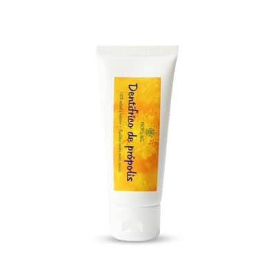 Pack x 2 Pasta de dientes natural 100g c/u. El própolis actúa como regenerador y fortificante de las encías, remineralizante dental y anticaries. Dentífrico sin fluor.