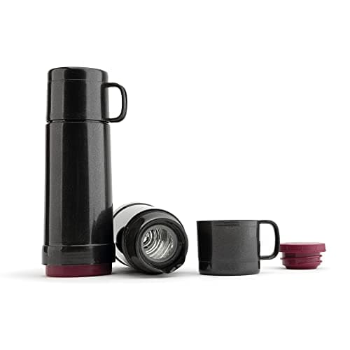 Jata Hogar HTER2125 – Termo para Líquidos Fríos y Calientes. Doble pared. Gran aislamiento. Libre de BPA. Ligero. Cierre hermético. Sin olores ni sabores. Tapa para usar como vaso. 250 ml
