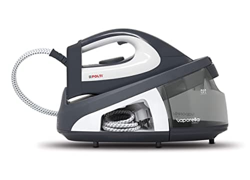 Polti Vaporella Simply VS10.12, Plancha Generadora de Vapor, Depósito Extraíble 1,5 L, Presión Bomba 6,5 Bar, Potencia 2200 W, Función ECO, Gris y Blanco