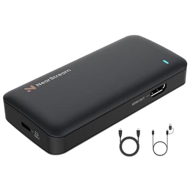 NearStream Tarjeta de Captura de Video HDMI 2.0 & USB 3.0, Capturadora de Video para Streaming, 4K Passthrough &1080P 60FPS Captura para PC/MAC/Cámaras/PS4/PS5/Switch/Xbox Series X/S/OBS
