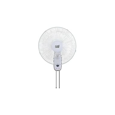 FABRILAMP Ventilador Pared Cudo Blanco 3 Vel. 45w Oscilante 5 Aspas Transp. 53x43x30 Cm