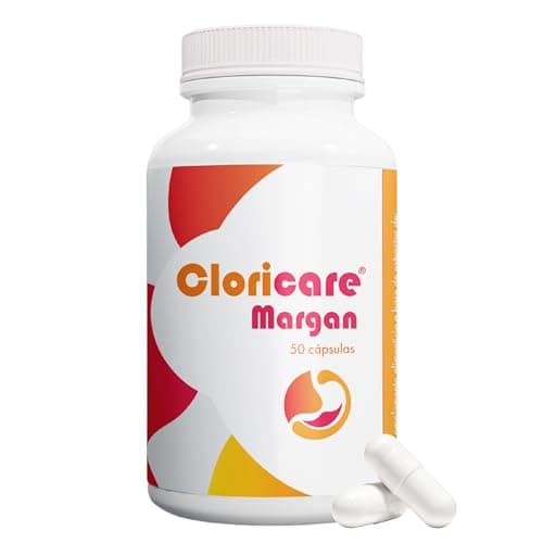 Cloricare® de Margan Biotech, 50 Cápsulas | Coplejo Enzimatico Digezyme® (Amilasa, Proteasa, Lactasa, Lipasa y Celulasa) + Clorhidrato de Betaina + Genciana + Pepsina | Suplemento Digestivo