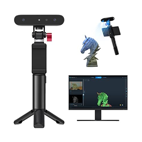 Creality - Escáner 3D CR-Scan hurón para impresión 3D, escáner de mano actualizado con alta velocidad de escaneo de 30 FPS, escaneo de modo dual, precisión de 0.1 mm para teléfono Android PC Win 10/11