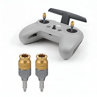 Prodrocam - Palanca de mando extensible para mando a distancia DJI FPV de metal para controlador de dron, accesorios de mayor sensibilidad y longitud ajustable (1 par)