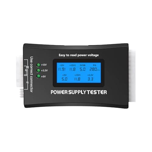 20/24 4/6/8 Pines Comprobador de Fuente de Alimentación para PC AYWHP 1.8 Pulgadas LCD Probador de Fuente de alimentación para PC para IDE, HDD, ATX, ITX, BYI