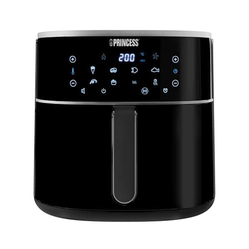 Princess Freidora de aire digital - Capacidad del recipiente variable - Máximo 8 L - 6 programas preestablecidos - Menos aceite - Pantalla digital - 182254