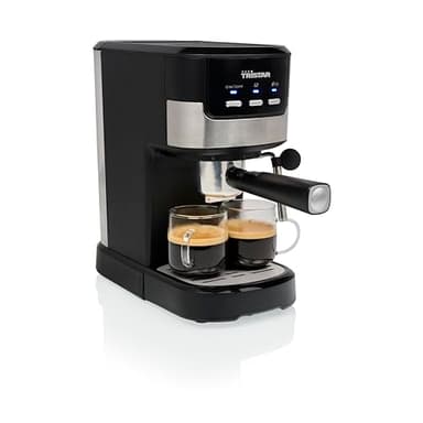 Tristar Máquina de Espresso 2 tazas a la vez | Apta para cápsulas de Nespresso y café molido | Calienta tazas | Apto para lavavajillas | 20 bares | 1100 W | CM-2278
