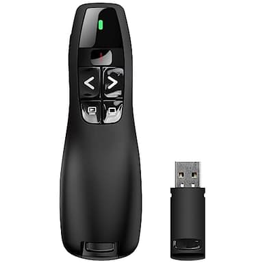 GiReich Punteros Para Presentaciones Inalámbrico, Mando a Distancia para Presentaciones con USB y 2,4 GHz, Mando Diapositivas Remoto Mando para PPT, Windows, Keynote, Prezi, Mac