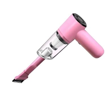 Aspiradora Rosa For Coche, Supersucción De 3500Pa, Potencia Súper Alta, Limpieza En Seco Y Húmedo, Pelo De Gato, Pelo De Mascota, Portátil, Miniportátil Para pelo de mascotas, coche, hogar, oficina.